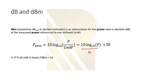 rf engineer decibel ratio